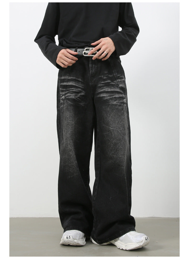 Sicro Washed Black Jeans