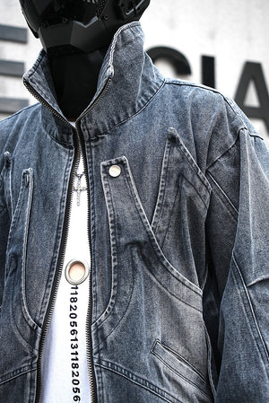 Heavy Duty Loose Denim Jacket , - Streetwear Jacket - Slick Street