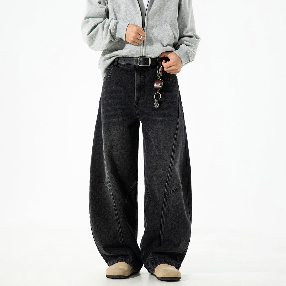 Retro Panelwork Denim Jeans , - Streetwear - Slick Street