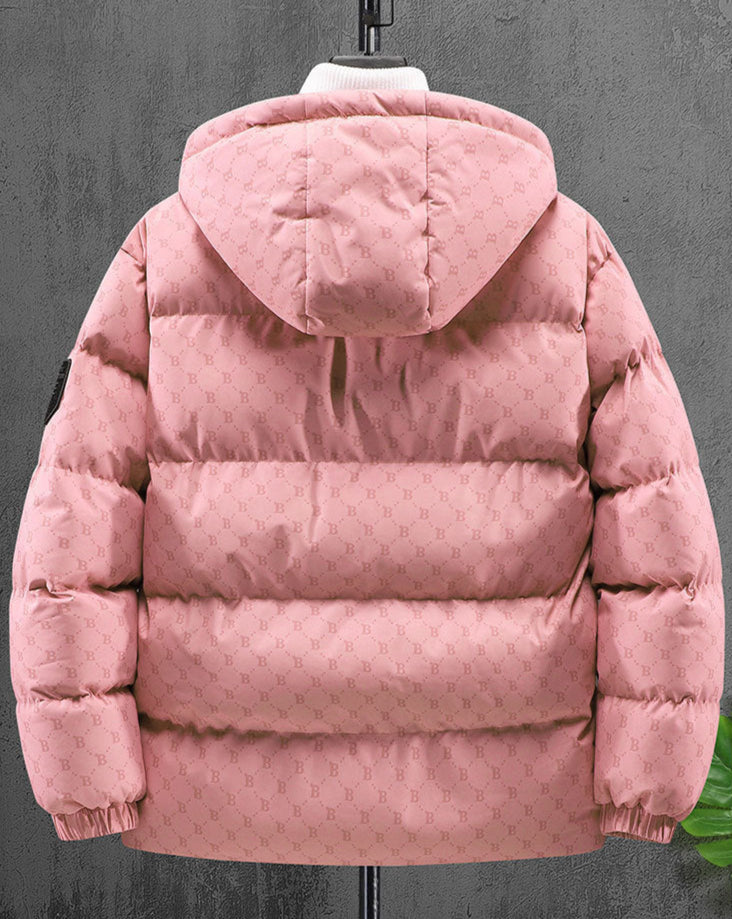 B Mono Puffer Jacket , - Streetwear Jacket - Slick Street