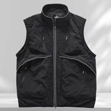 Outdoor MultiPocket Vest Black, XS - Streetwear Vest - Slick Street