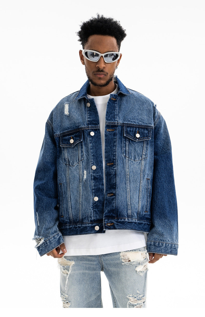 Kairo Denim Jacket , - Streetwear Jacket - Slick Street