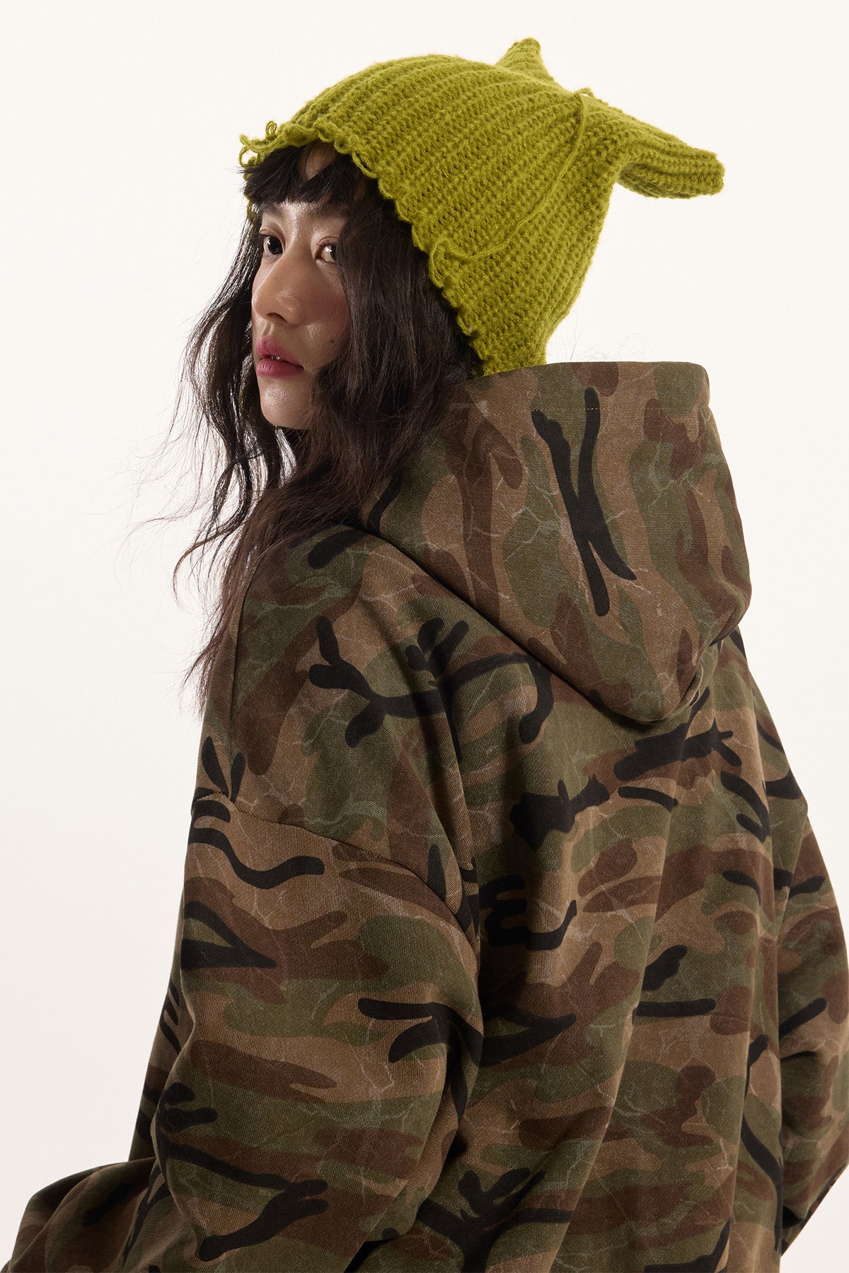 Woodland Camo Zip Hoodie , - Streetwear Hoodie - Slick Street