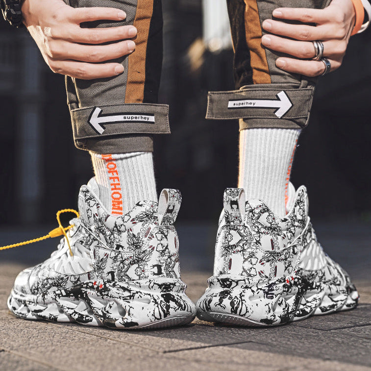 Ghost Runners - Arctic Marble , - Streetwear Shoes - Slick Street