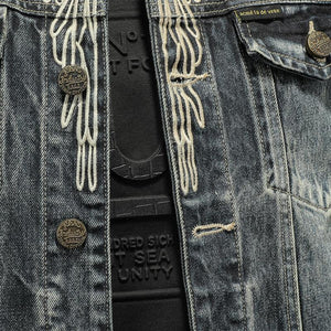 Eagle Denim Jacket , - Streetwear Jackets - Slick Street