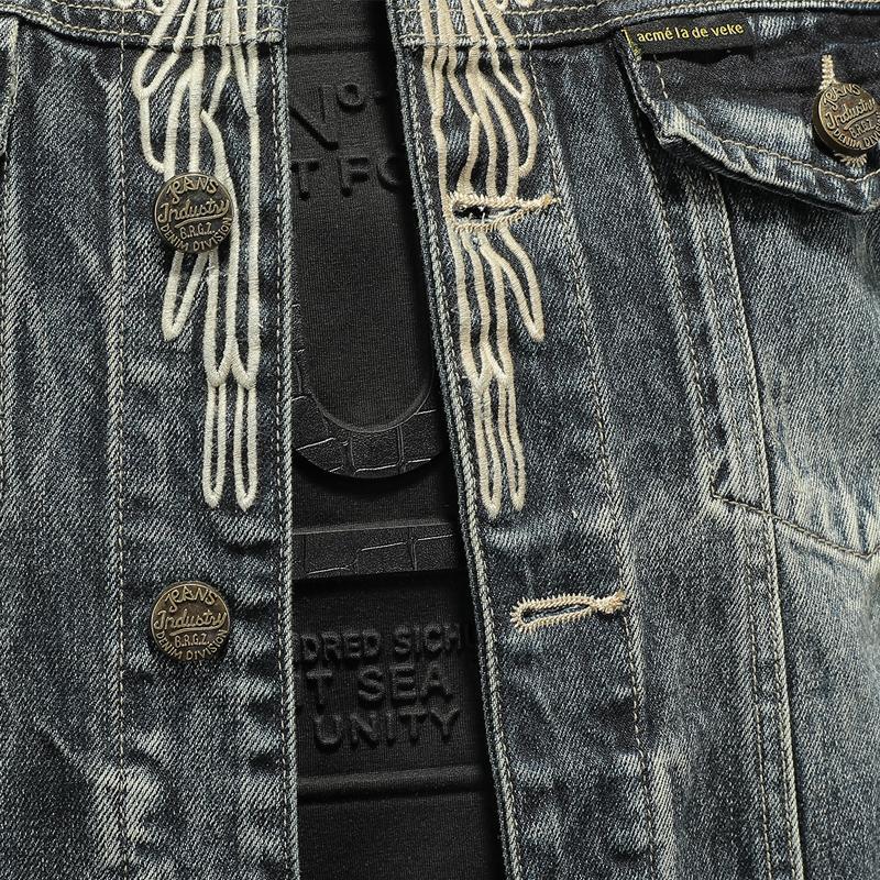 Eagle Denim Jacket , - Streetwear Jackets - Slick Street