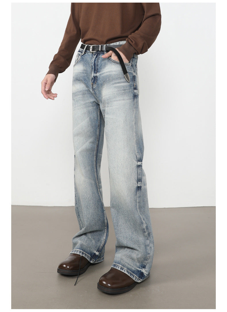 Washed Bootcut Jeans