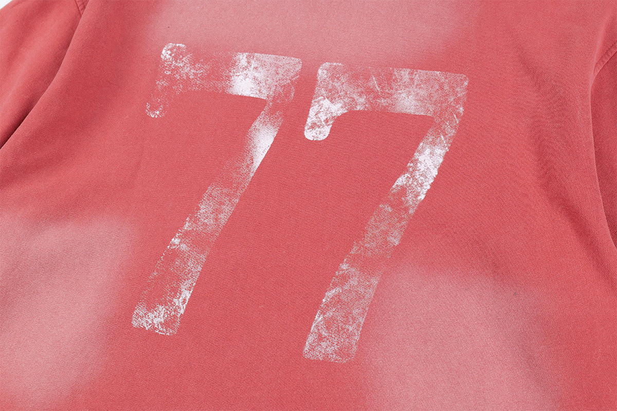 77 Distressed Washed Hoodie , - Streetwear Hoodie - Slick Street