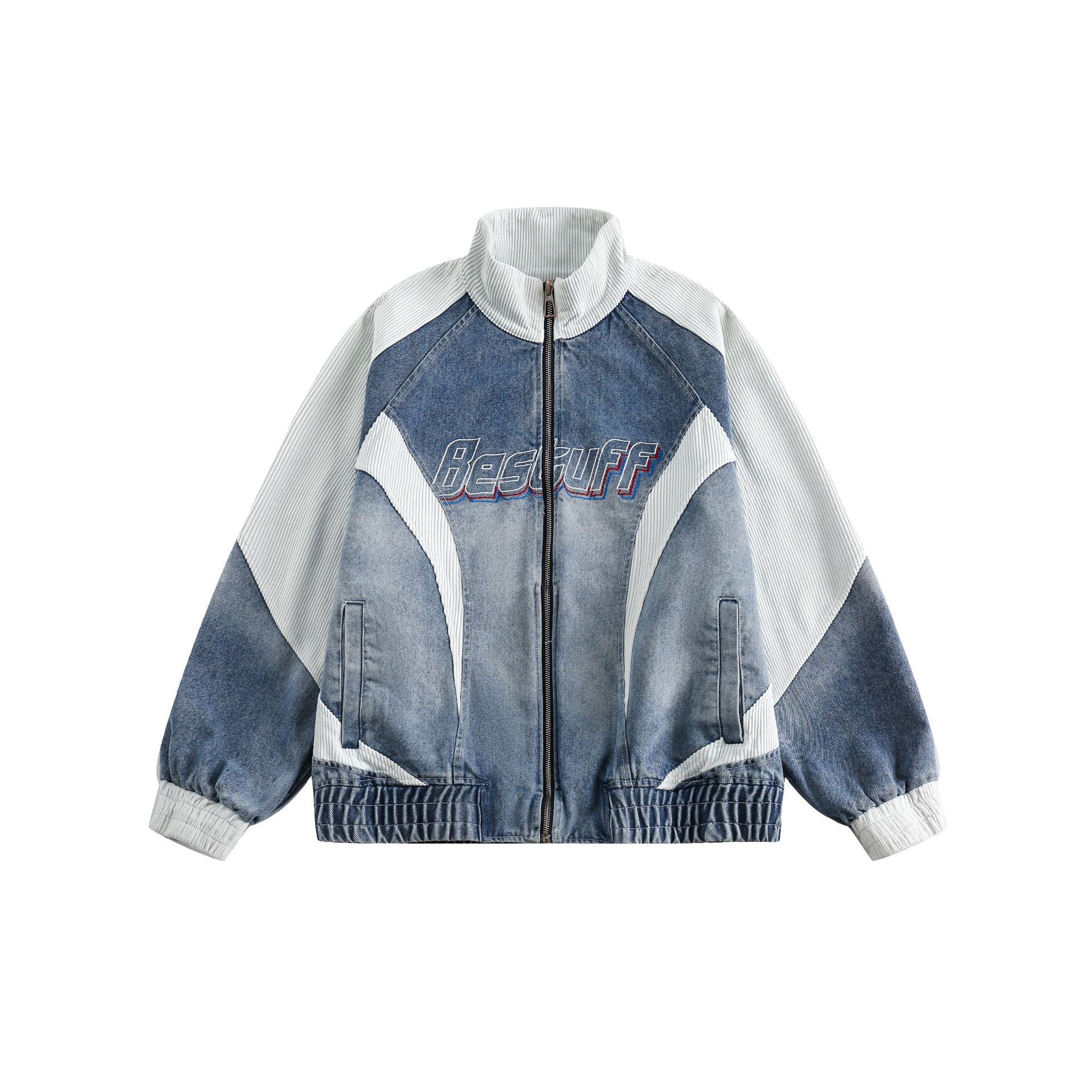 Retro Biker Splicing Jacket , - Streetwear - Slick Street
