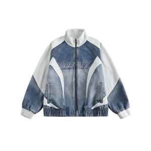 Retro Biker Splicing Jacket , - Streetwear - Slick Street