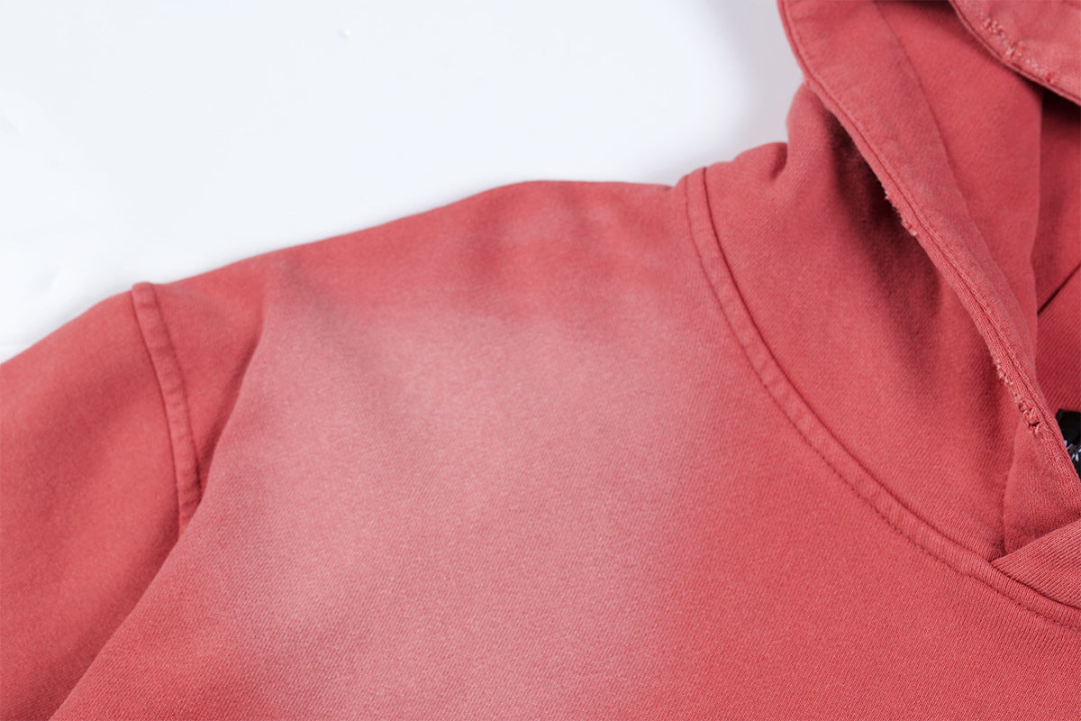 77 Distressed Washed Hoodie , - Streetwear Hoodie - Slick Street