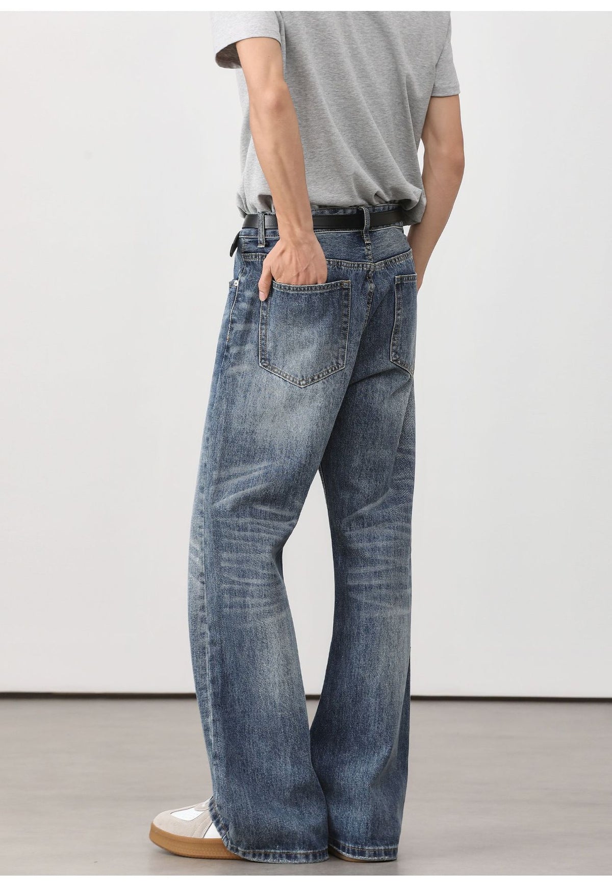 Washed Flare Jeans