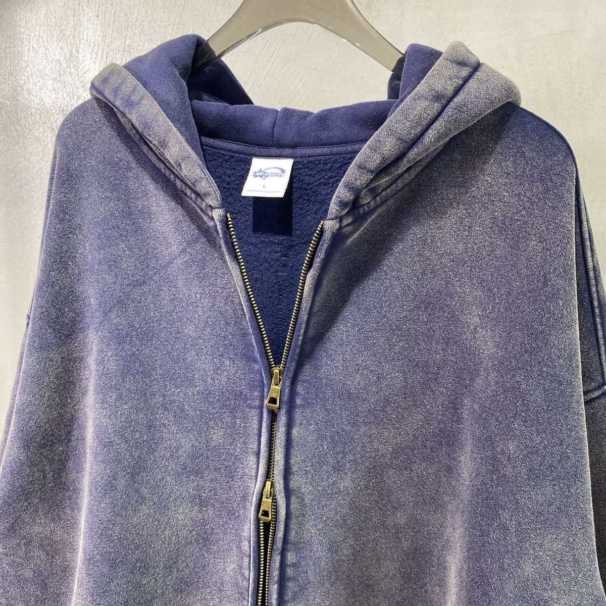 SS Blank Washed Zip Hoodie