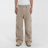 Retro Washed Relaxed Khaki Jeans Khaki, XS - Streetwear Jeans - Slick Street