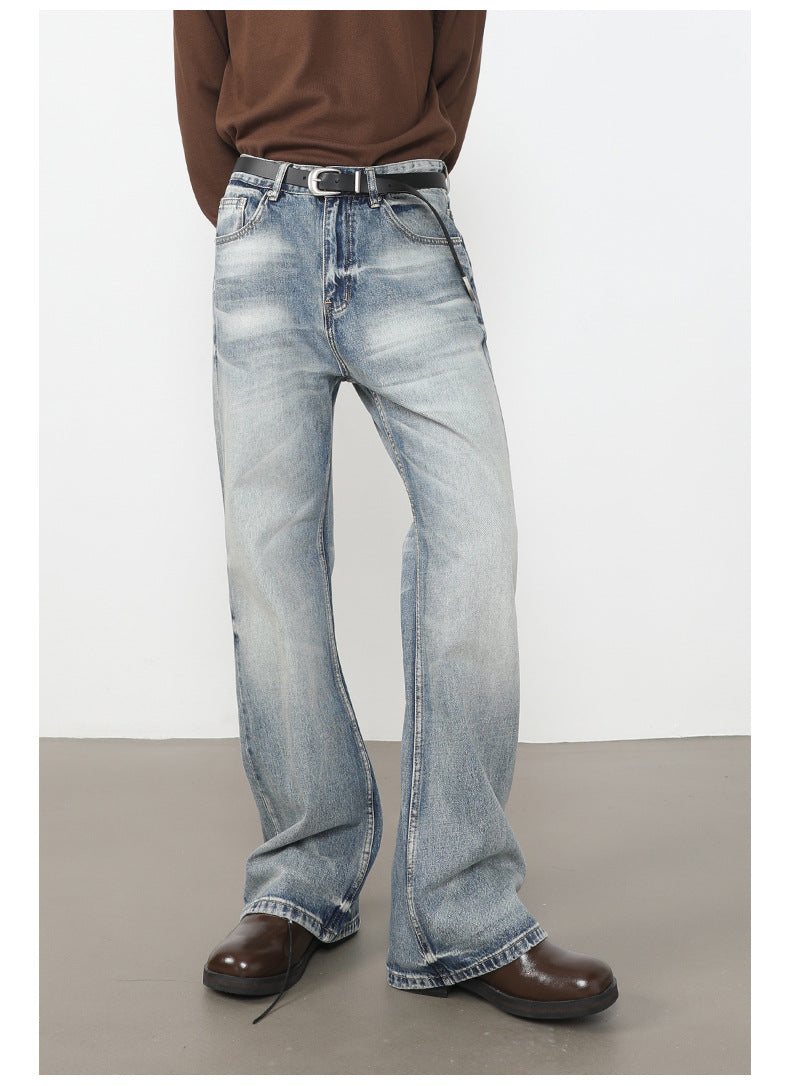 Washed Bootcut Jeans