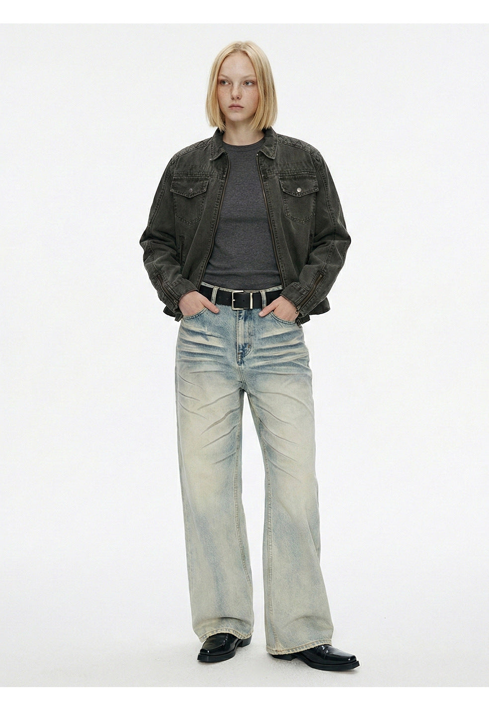 Cory Workwear Zip Jacket , - Streetwear Jacket - Slick Street