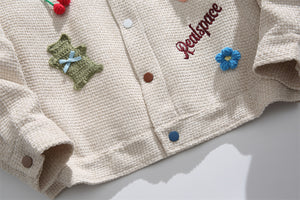 Kuye Japanese Heavy Knit Jacket , - Streetwear Jacket - Slick Street