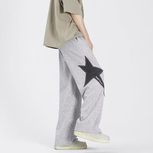 American Star Wide Leg Sweatpants , - Streetwear Joggers - Slick Street