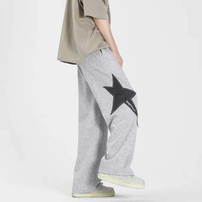 American Star Wide Leg Sweatpants , - Streetwear Joggers - Slick Street