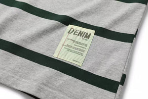 Retro Heavyweight Striped Cotton Tee , - Streetwear T-Shirts - Slick Street