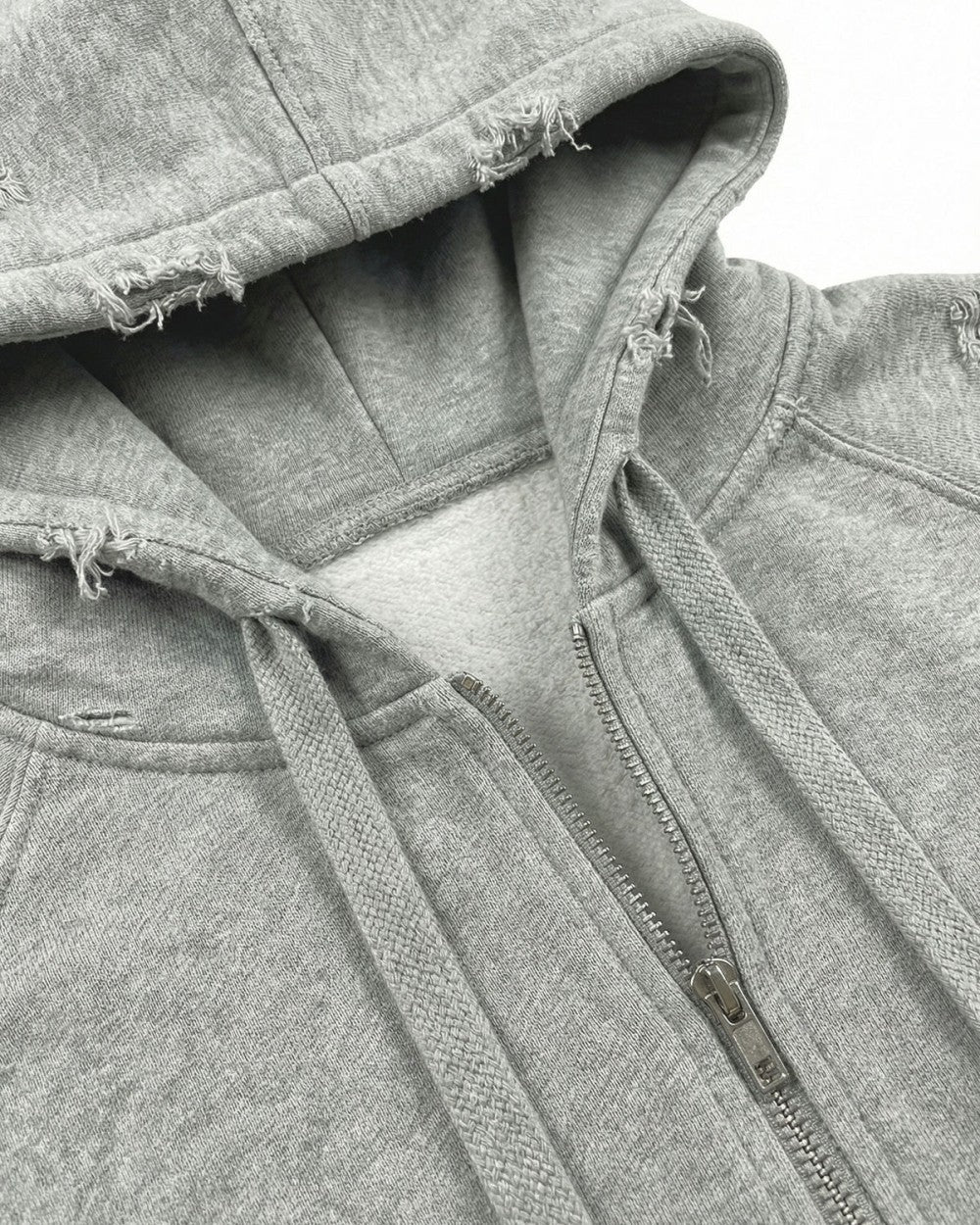 Ghost Distressed Hoodie , - Streetwear Hoodie - Slick Street