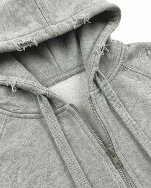 Ghost Distressed Hoodie , - Streetwear Hoodie - Slick Street