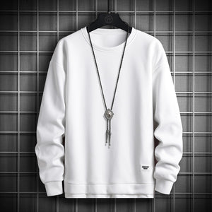 Casual Crewneck Sweatshirt White, XS - Streetwear Sweatshirts - Slick Street