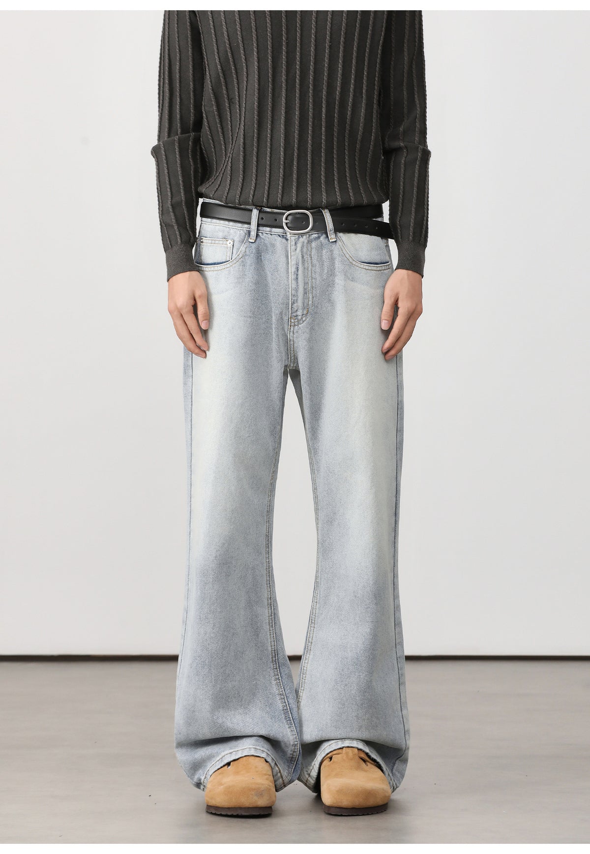 Washed Flare Jeans