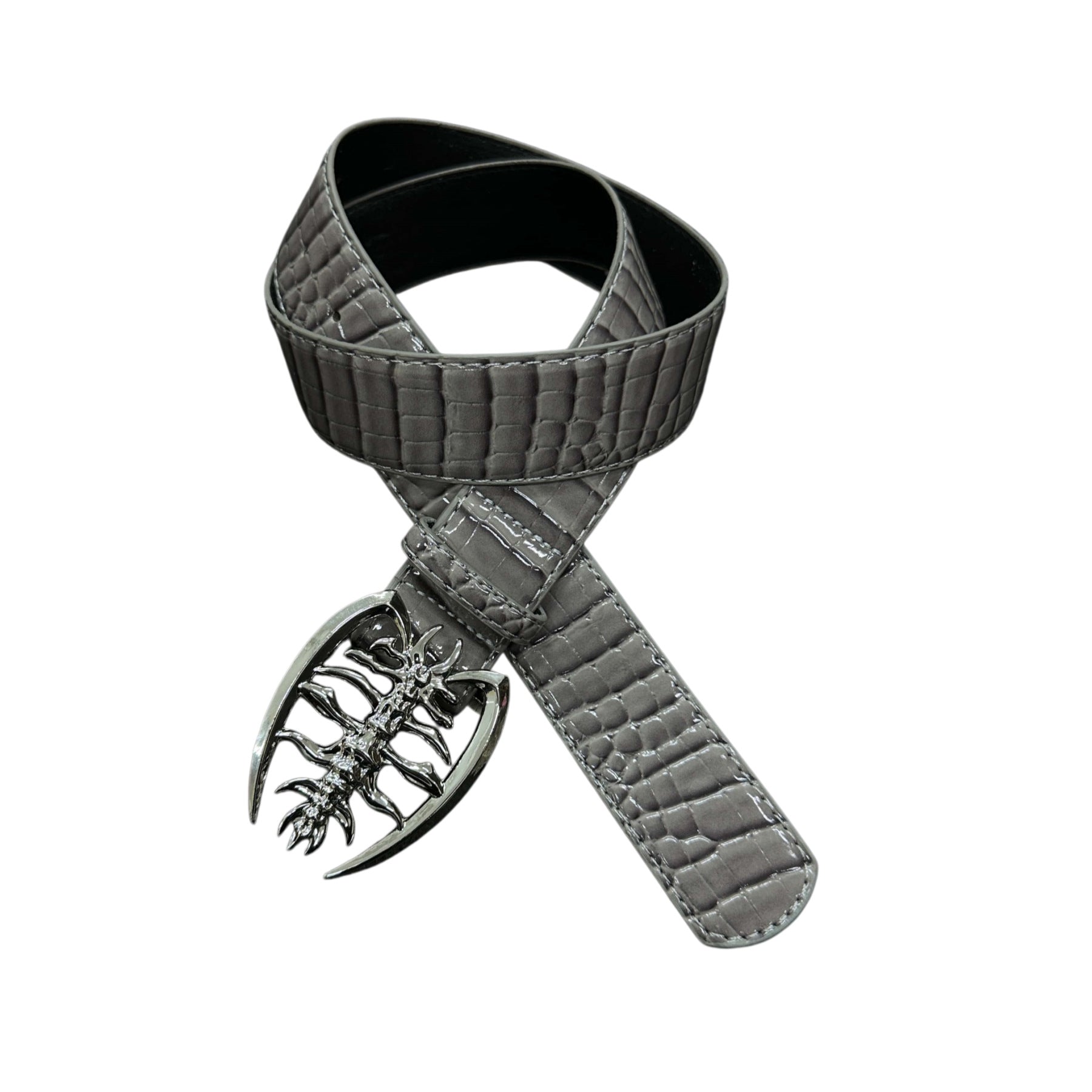 Cold Scale Scorpion Belt Grey, - Streetwear Belt - Slick Street