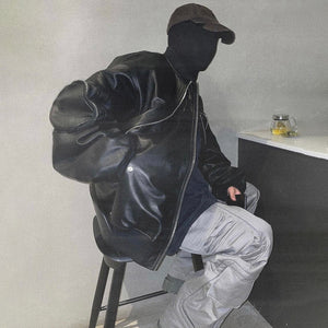 Designer Leather 'Flight' Jacket , - Streetwear Jackets - Slick Street