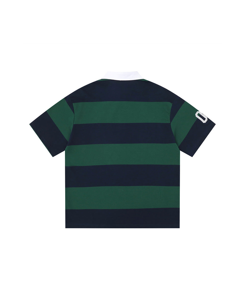 Striped Letter Polo Sports Tee , - Streetwear T-Shirt - Slick Street