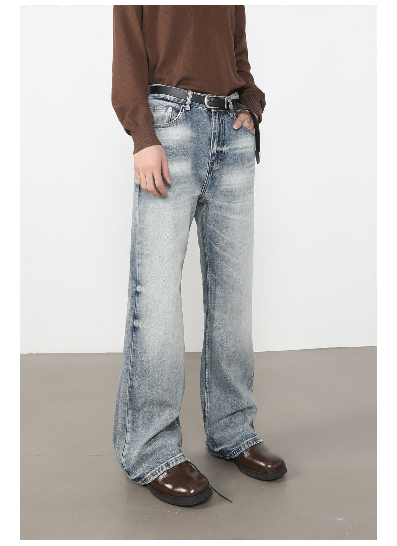 Washed Bootcut Jeans