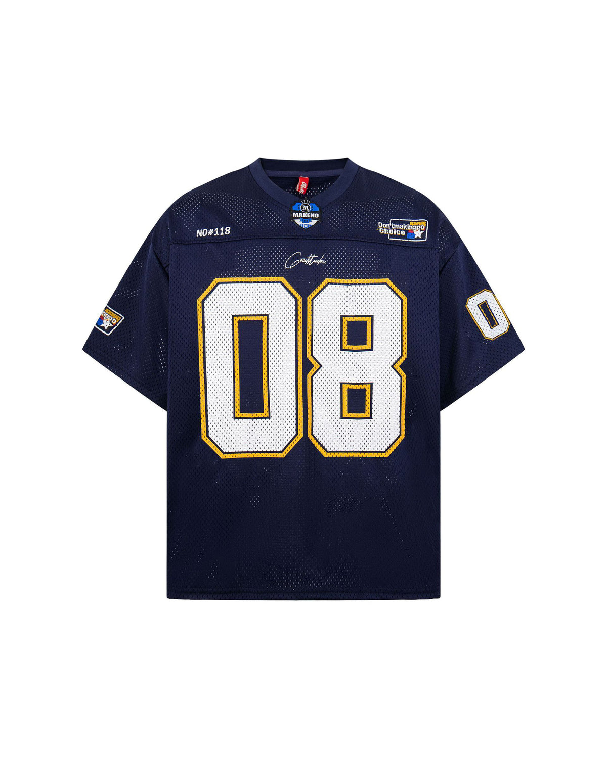 Nox Number 8 Jersey Navy Blue, M - Streetwear Jersey - Slick Street