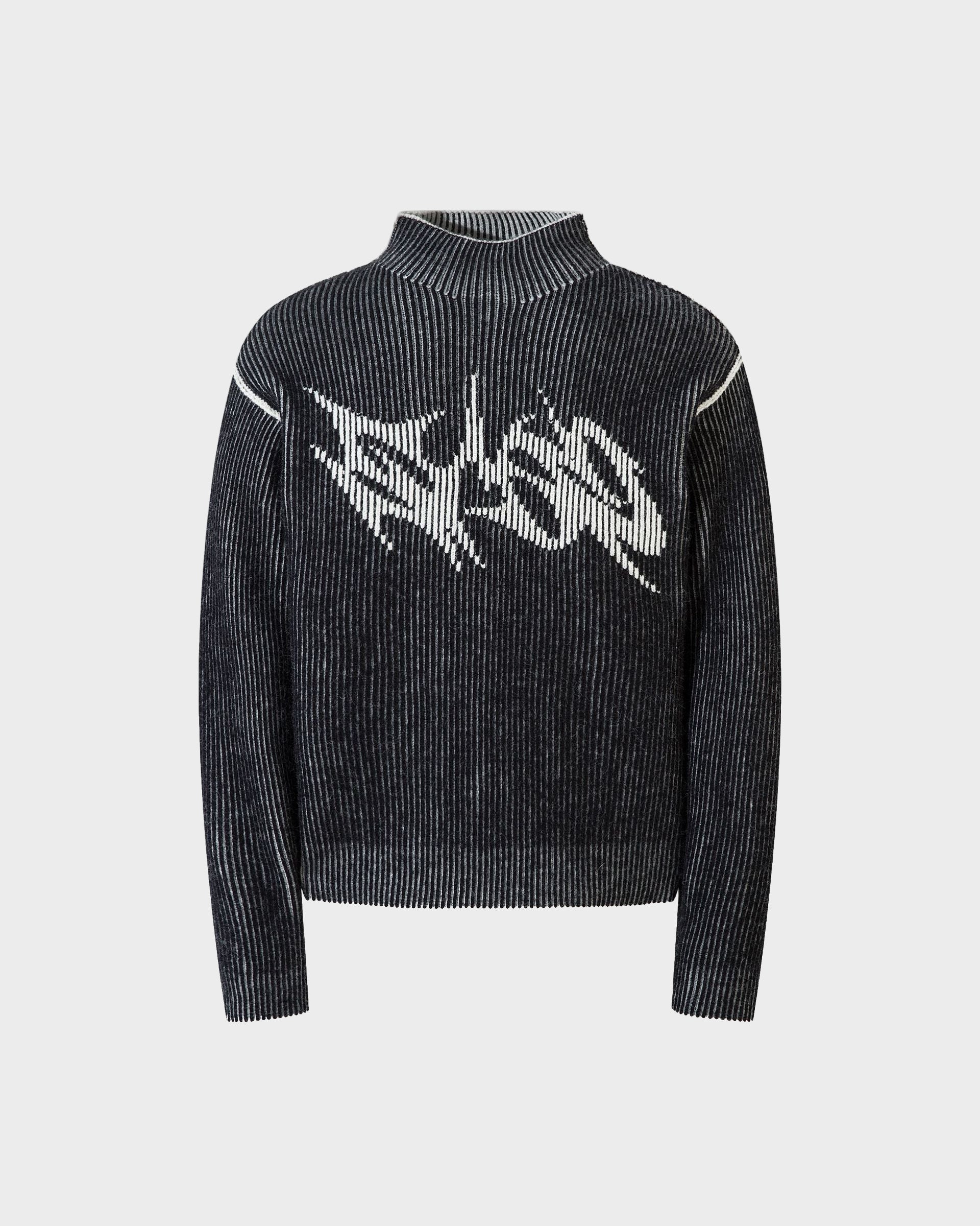 Reversible Retro Turtleneck Sweatshirt , - Streetwear Sweatshirts - Slick Street