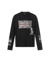 Britannia Waffle Long Sleeve Black, S - Streetwear Long Sleeve - Slick Street