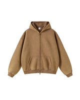 SS Blank Washed Zip Hoodie