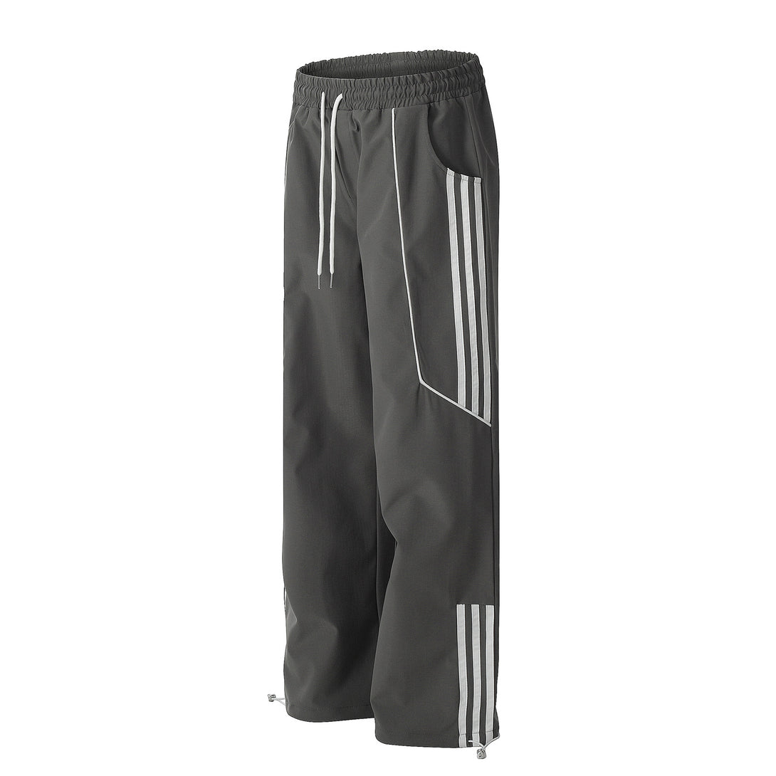 Retro Stripe Track Pants , - Streetwear Joggers - Slick Street