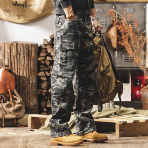 Retro Cargo Camo Pants , - Streetwear Cargo Pants - Slick Street