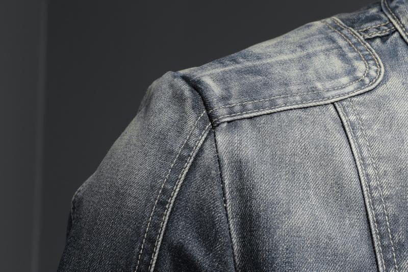 SK1 Denim Biker Jacket , - Streetwear Jackets - Slick Street