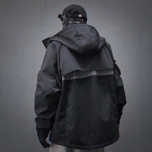 Night Industry Urban Techwear Jacket , - Streetwear Jacket - Slick Street