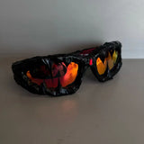 Venom Drip Resin Sunglasses Ruby, 14.8*12.2*5CM - Streetwear Accessories - Slick Street