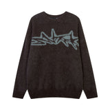 Thick 'Jaq' Knitted Sweater Brown, XS - Streetwear - Slick Street