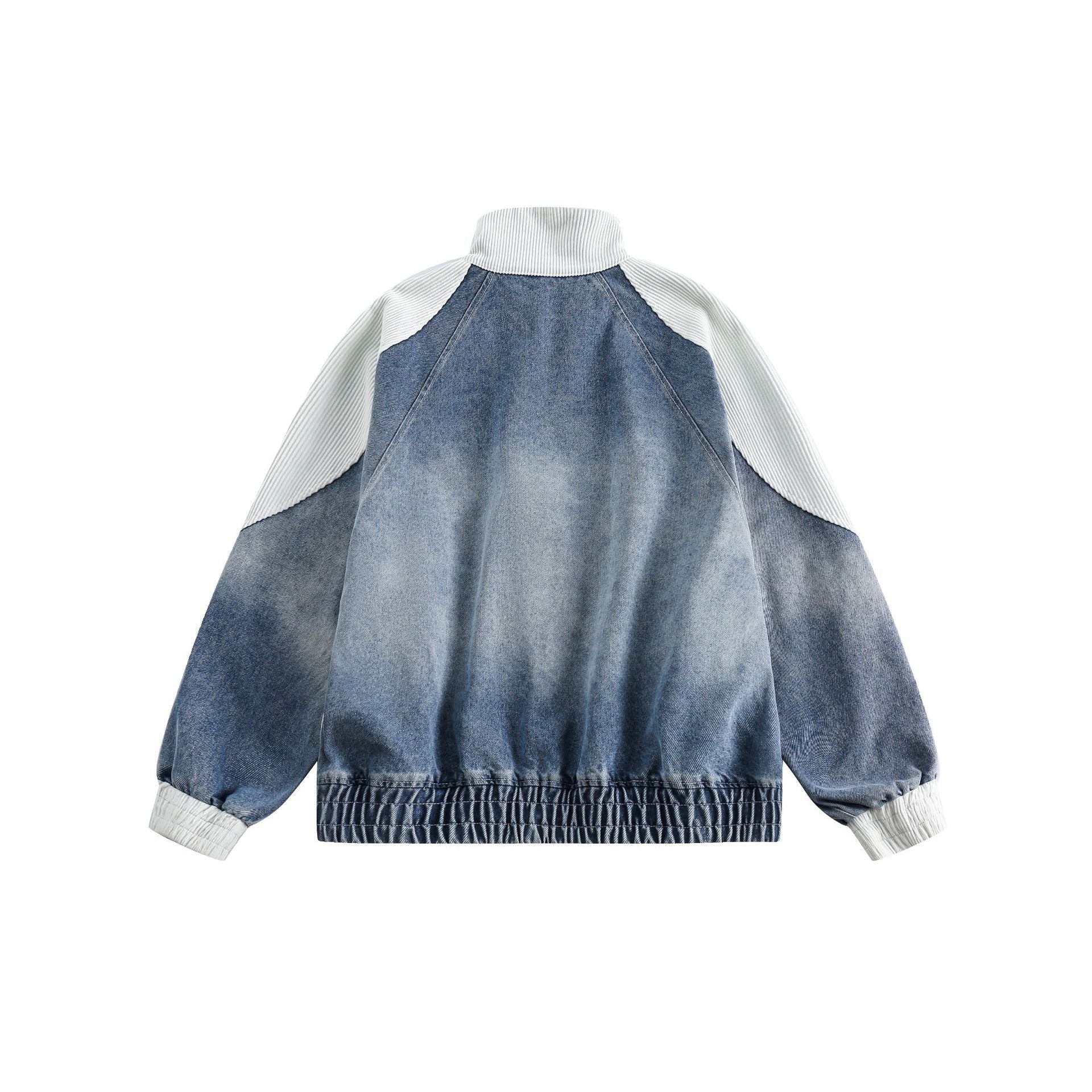 Retro Biker Splicing Jacket , - Streetwear - Slick Street