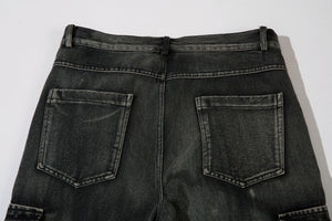 Barbed Baggy Embroidery Cargo Pants , - Streetwear - Slick Street