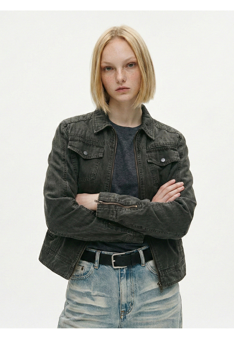 Cory Workwear Zip Jacket , - Streetwear Jacket - Slick Street