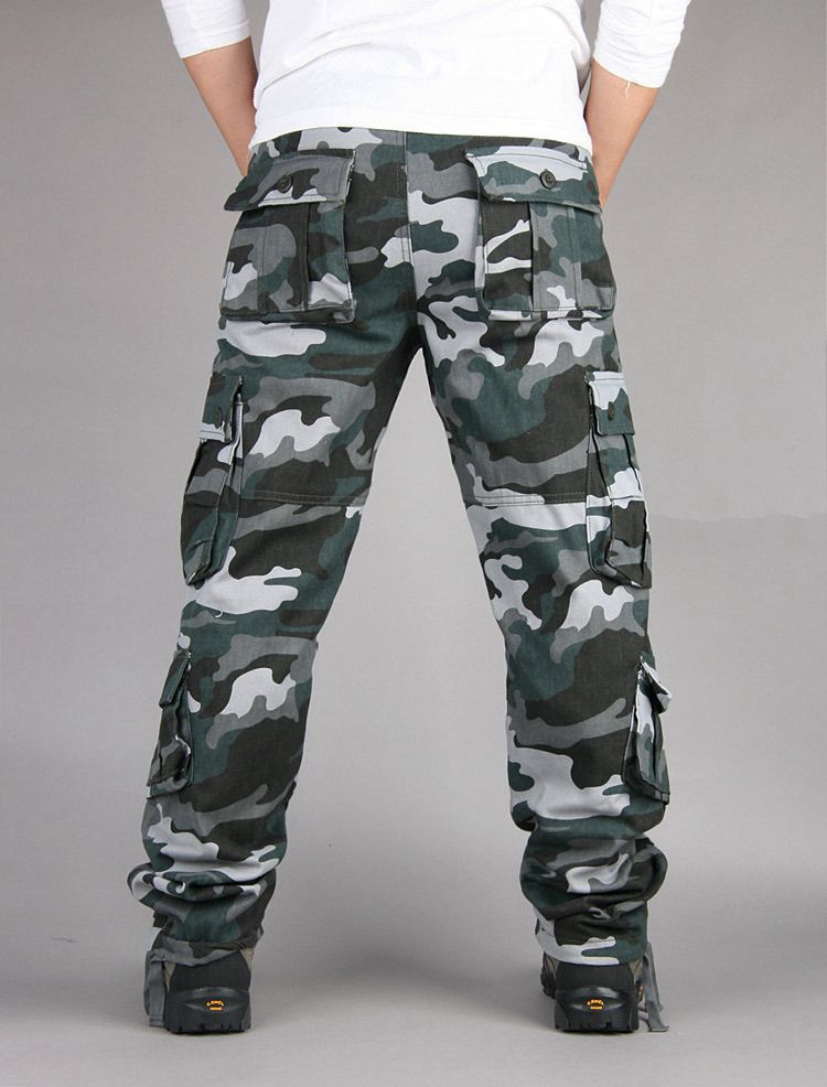 CA26 Tactical Camo Cargo Pants , - Streetwear Pants - Slick Street