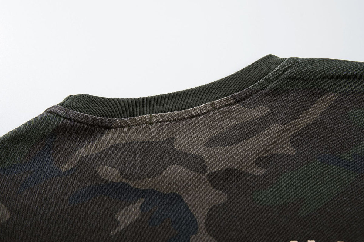 Luxe Camo Waffle Knit Long Sleeve