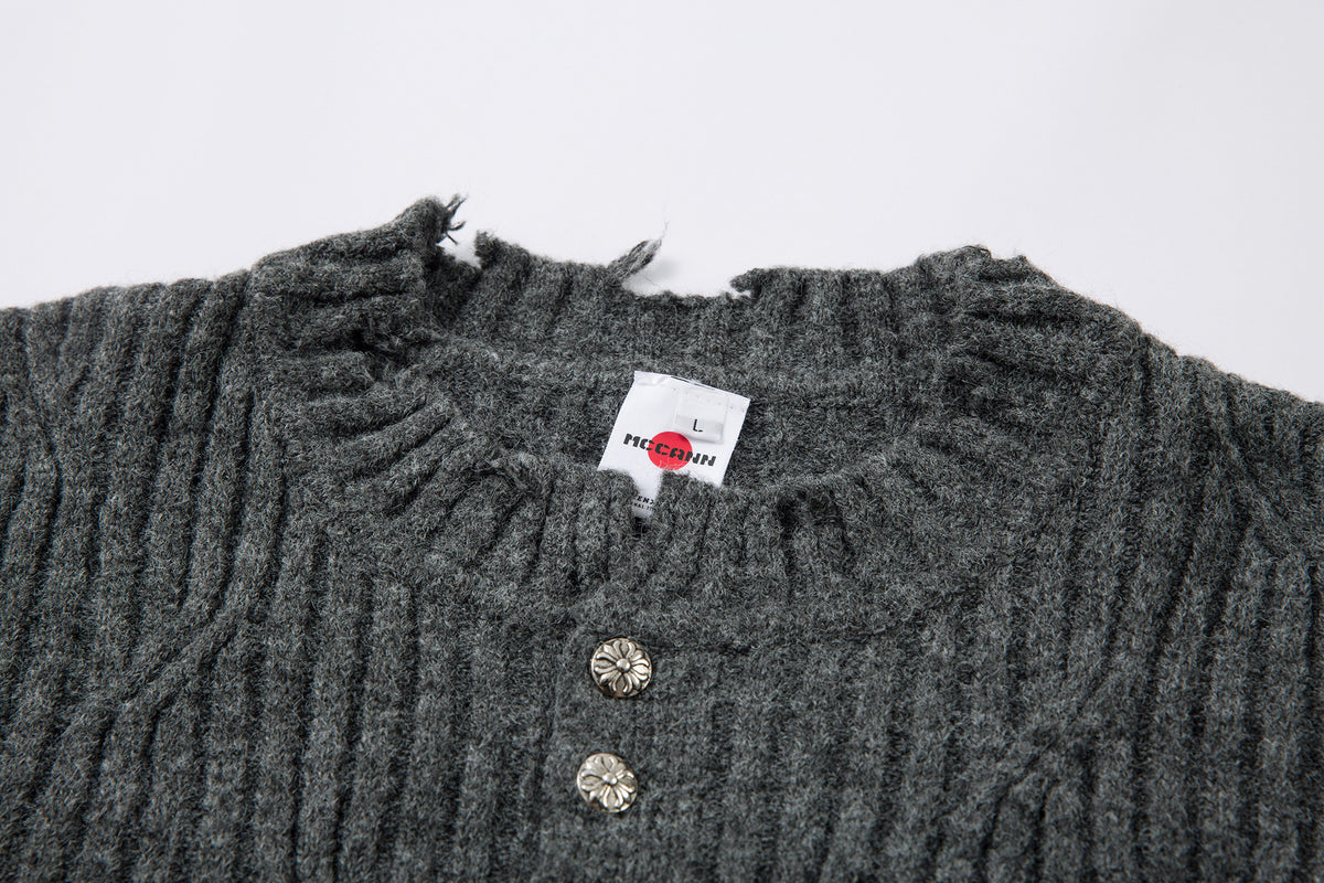Ronan Distressed Knit Long Sleeve