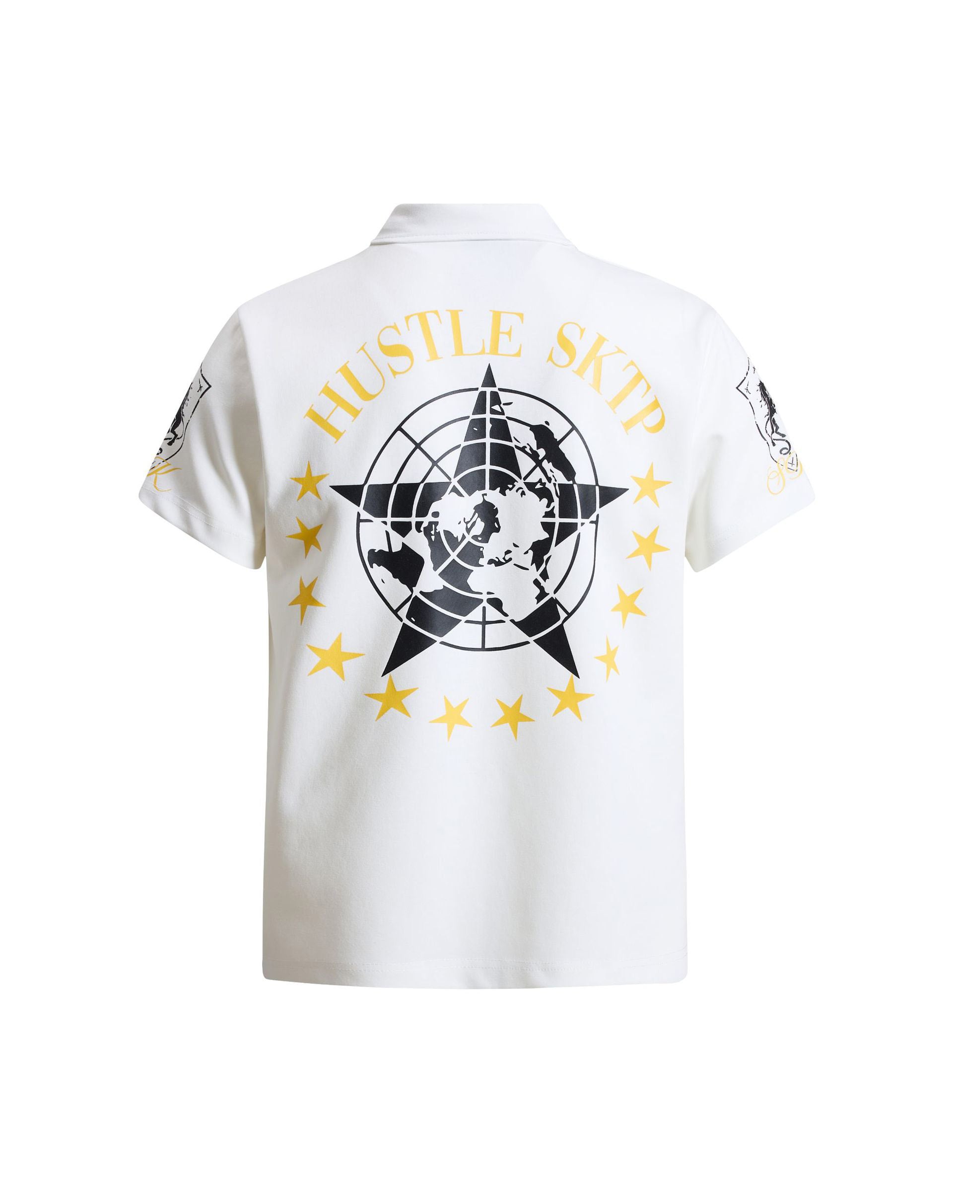 Hustle Jersey Polo , - Streetwear T-Shirt - Slick Street