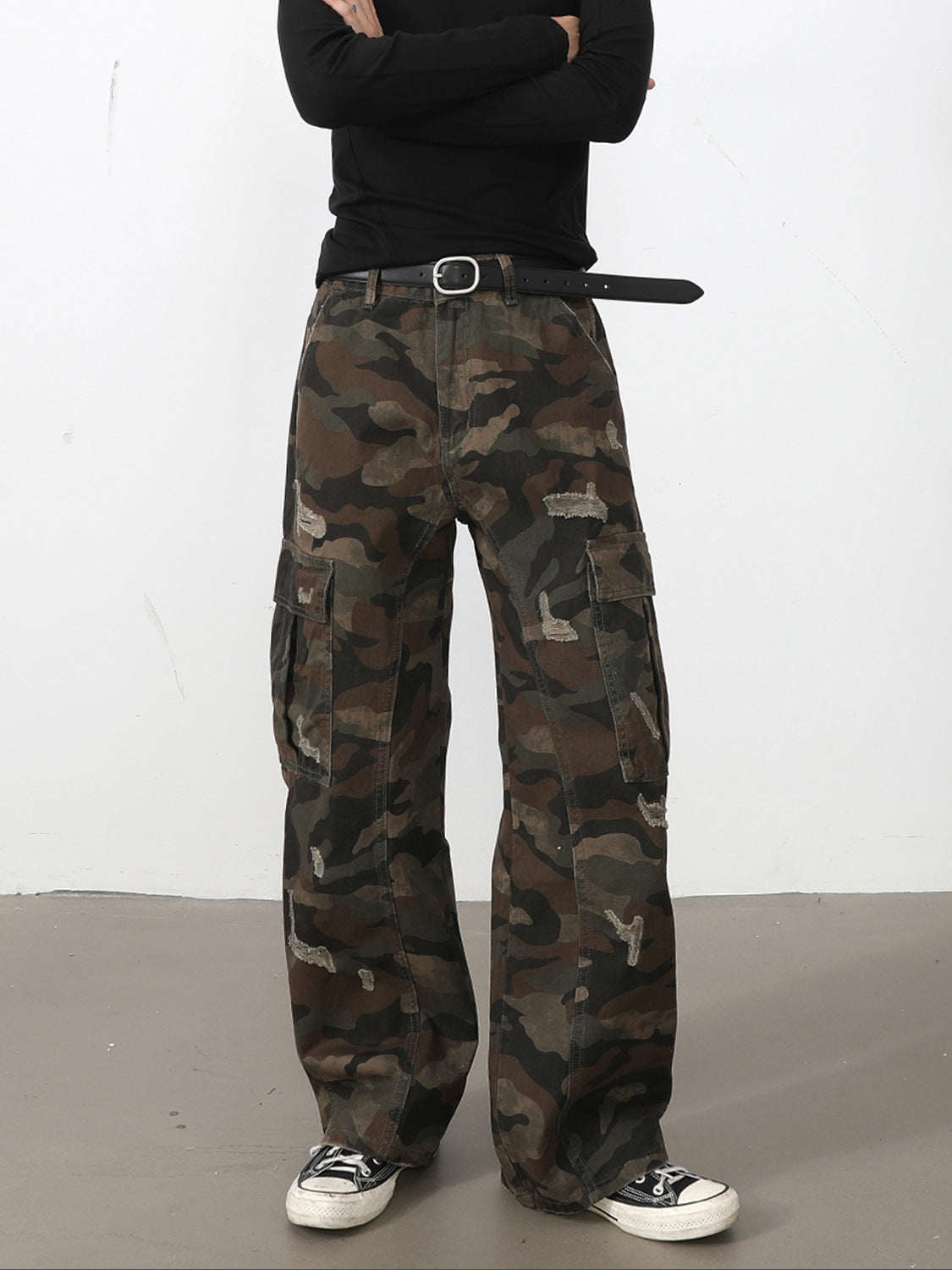 Brown Woodlands Camo Cargos